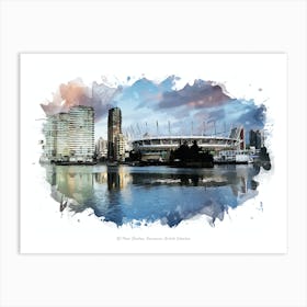 Bc Place Stadium, Vancouver, British Columbia Art Print