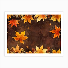 Default A Richly Textured Autumn Vector Background Each Elemen 0 (1) Art Print