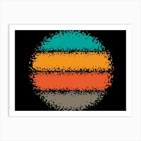 Rainbow Splatter Art Print