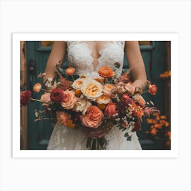 Fall Wedding Bouquet Art Print