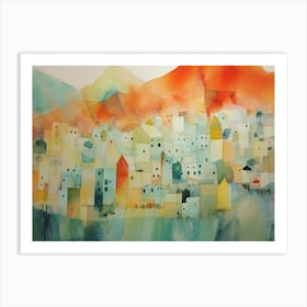 Mountain Village 1 Art Print