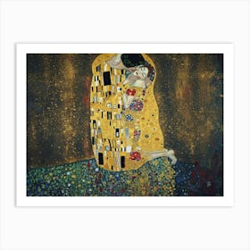 Kiss By Gustav Klimt 2 Art Print