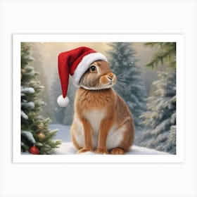 Christmas Animals 24 Art Print