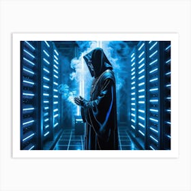 Tech priests prayying to server farms 8 Art Print