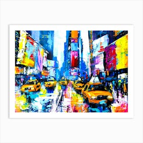 Cities In New York - Times Squared Art Print