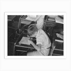 Untitled Photo, Possibly Related To Child Studying In School, Southeast Missouri Farms By Russell Lee 1 Art Print