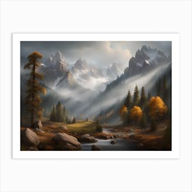 Majestic Mountains Art Print