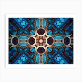 Abstraction The Star Of The Blue Galaxy Art Print