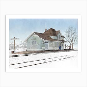 Train Station Art Print