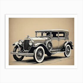 Antique Car - Vintage collection  Art Print