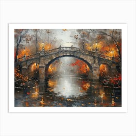 Bridge Over The River Art Print