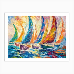 Sailboats 25 Art Print