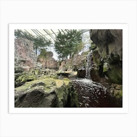 Waterfall In The Zoo Art Print