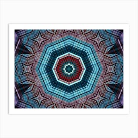 Abstraction Blue Rays Art Print