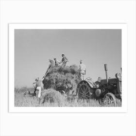 Untitled Photo, Possibly Related To Harvesting Rice, Crowley, Louisiana By Russell Lee Art Print