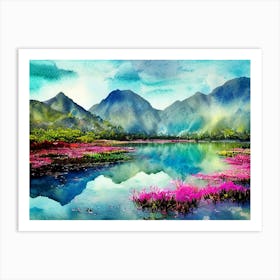 Blooming Reflections  Art Print