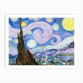 Van Gogh - Starry Night 2 Art Print