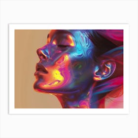 Holographic Painting Art Print