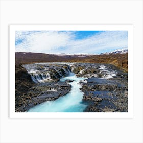 Bruarfoss Waterfall In Iceland Affiche