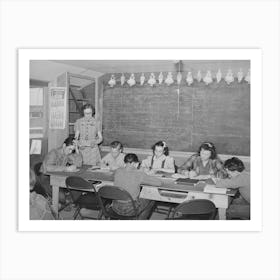 Schoolchildren At The Fsa (Farm Security Administration) Farm Workers Camp Caldwell, Idaho By Russell Lee 1 Art Print