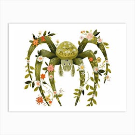 Little Floral Spider 1 Art Print