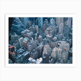 Aerial View Of New York City Affiche