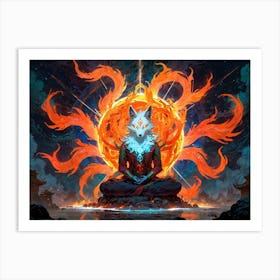 Fox Goddes Art Print