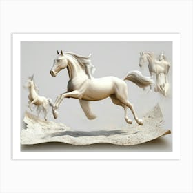 White Horse Art Print