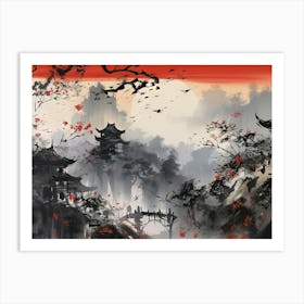 Chinese Landscape Art Print