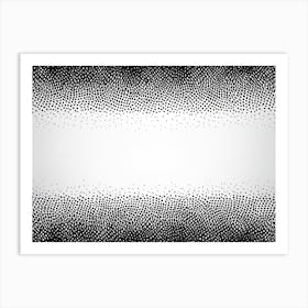 Black And White Dotted Background Art Print