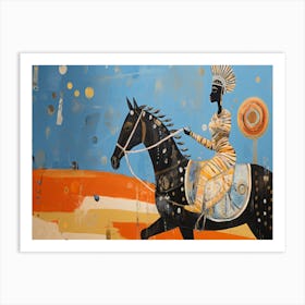 Egyptian Woman On Horseback Art Print