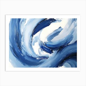 Abstract Blue Painting 5 Art Print