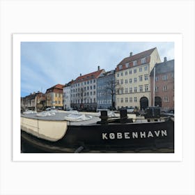 Copenhagen poster travel art Denmark Art Print