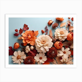 Autumn Flowers Art Print