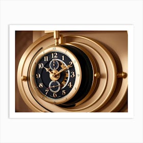 Clock | Time management | Time is money Art Print