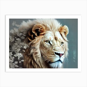 Lion art 64 Art Print