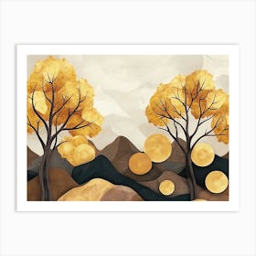 Autumn Trees 2 Art Print