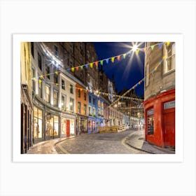 Charming West Bow In Edinburgh Art Print