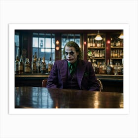 Joker In The Dark Knight 1 Art Print