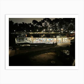 San Diego Aquarium At Night Art Print