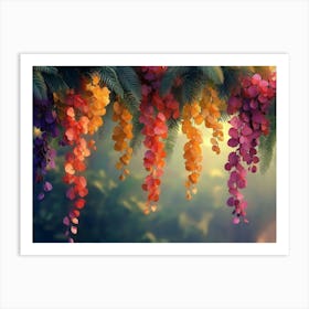 Colorful Wisteria Art Print