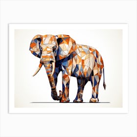 Geometric Elephant Art Print