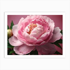 Pink Peony paintings art print Art Print