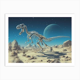 Dinosaur Skeleton Art Print