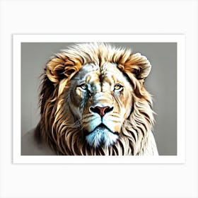 Lion Painting 111 Art Print