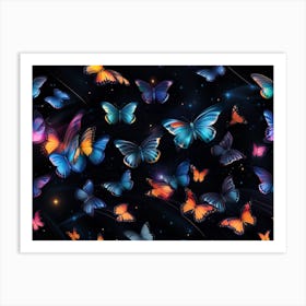 Butterfly Wallpaper 8 Art Print