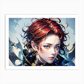 cute girl Art Print