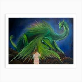 Green Dragon Art Print