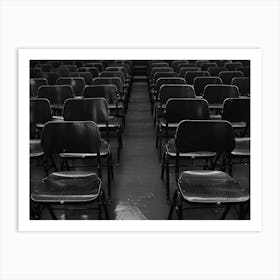 Empty Chairs In The Auditorium 1 Art Print