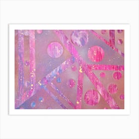 Pink Abstract Painting Art Print